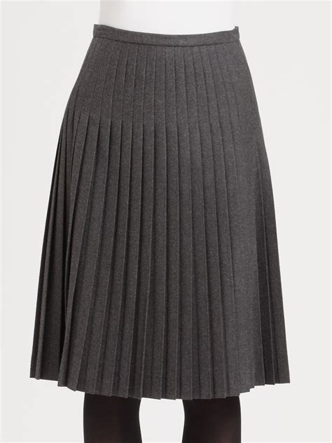 fendi leather skirt high waisted gray two pleats|Fendi mini skirts.